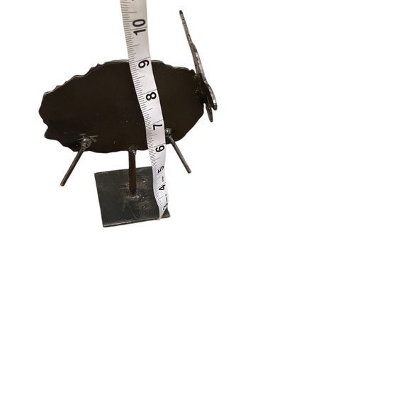 Brutalist Hand Forged Cast Iron Sheep Metal Art Sculpture - Picture 5 of 6